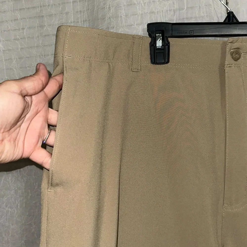 Ben Hogan 42 Khaki Nylon Golf Lightweight Shorts